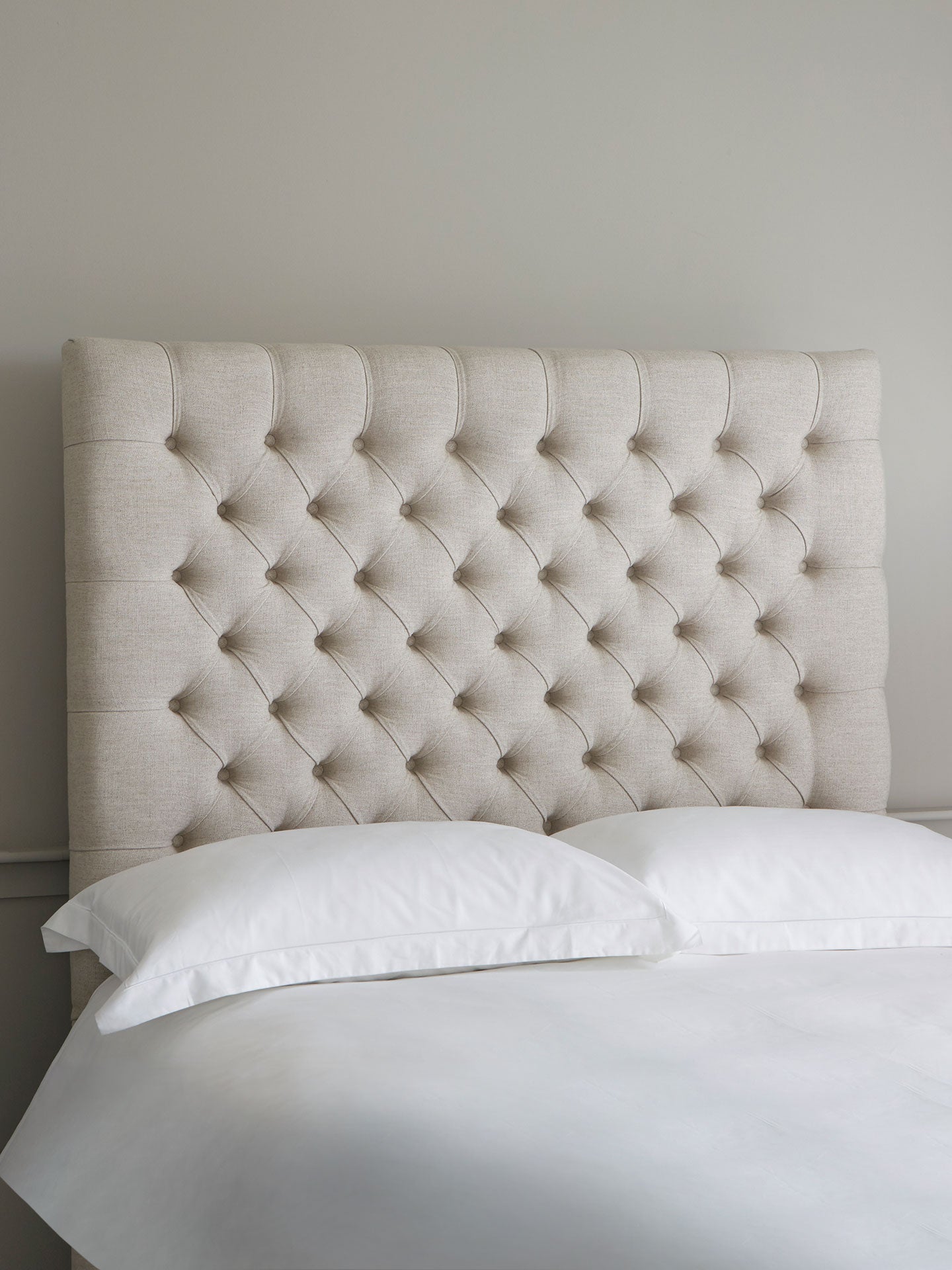 White button store headboard