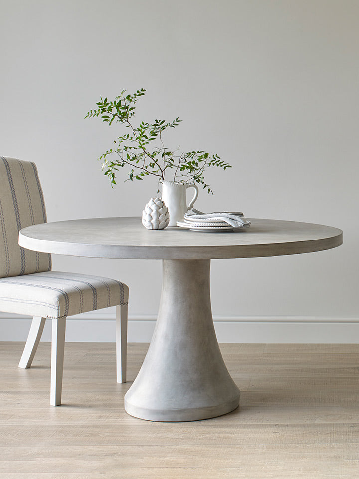 Concrete dining table online and chairs