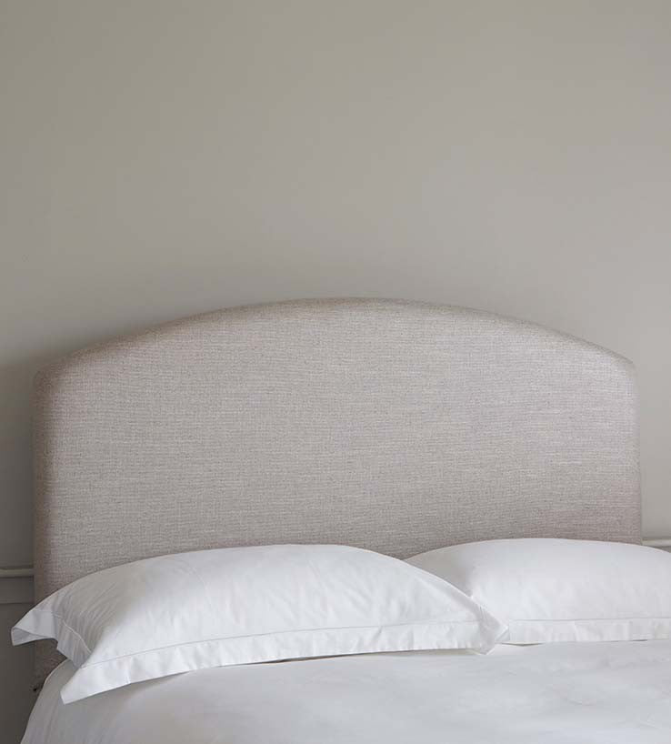 Curved store upholstered headboard