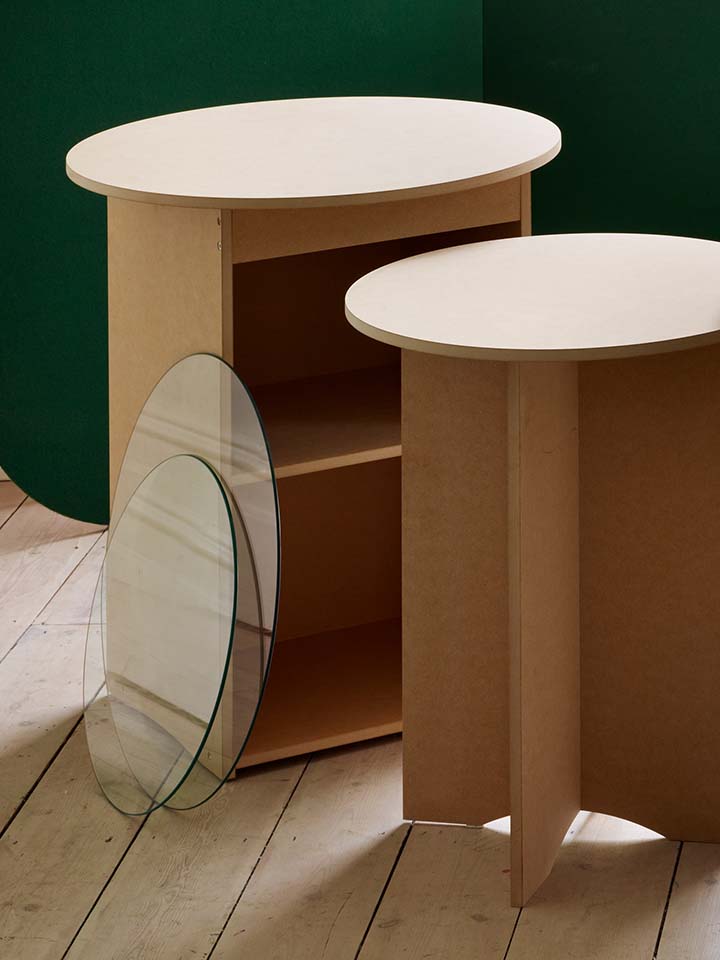 Keaton round online storage side table